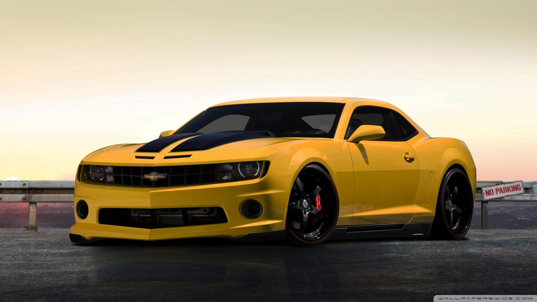 2048x1152 Chevrolet Camaro Yellow Ultra HD Desktop Background Wallpaper for 4K UHD TV : Widescreen & UltraWide Desktop & Laptop : Multi Display, Dual Monitor : Tablet