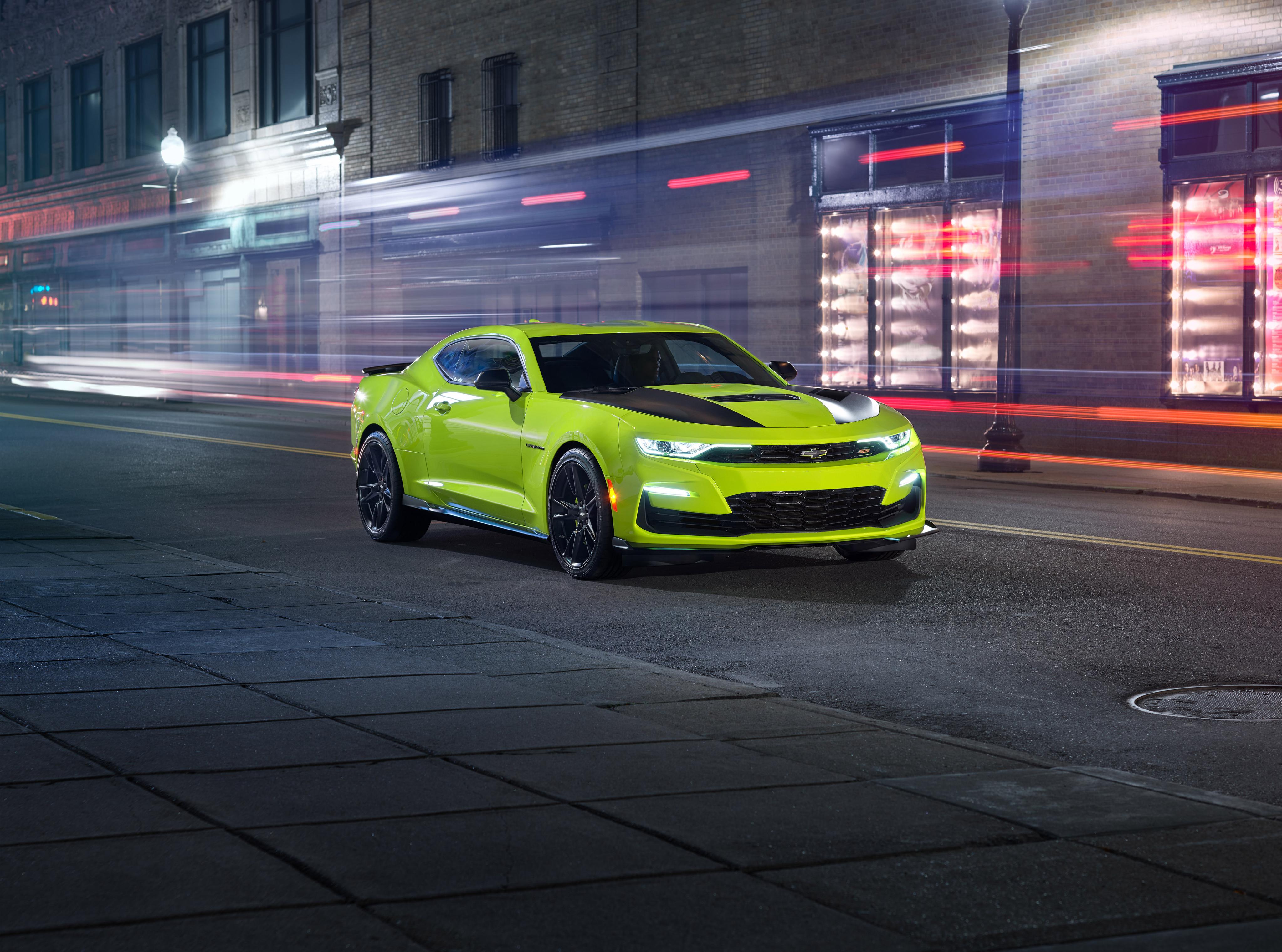4096x3042 4K, Green, Chevrolet Camaro SS