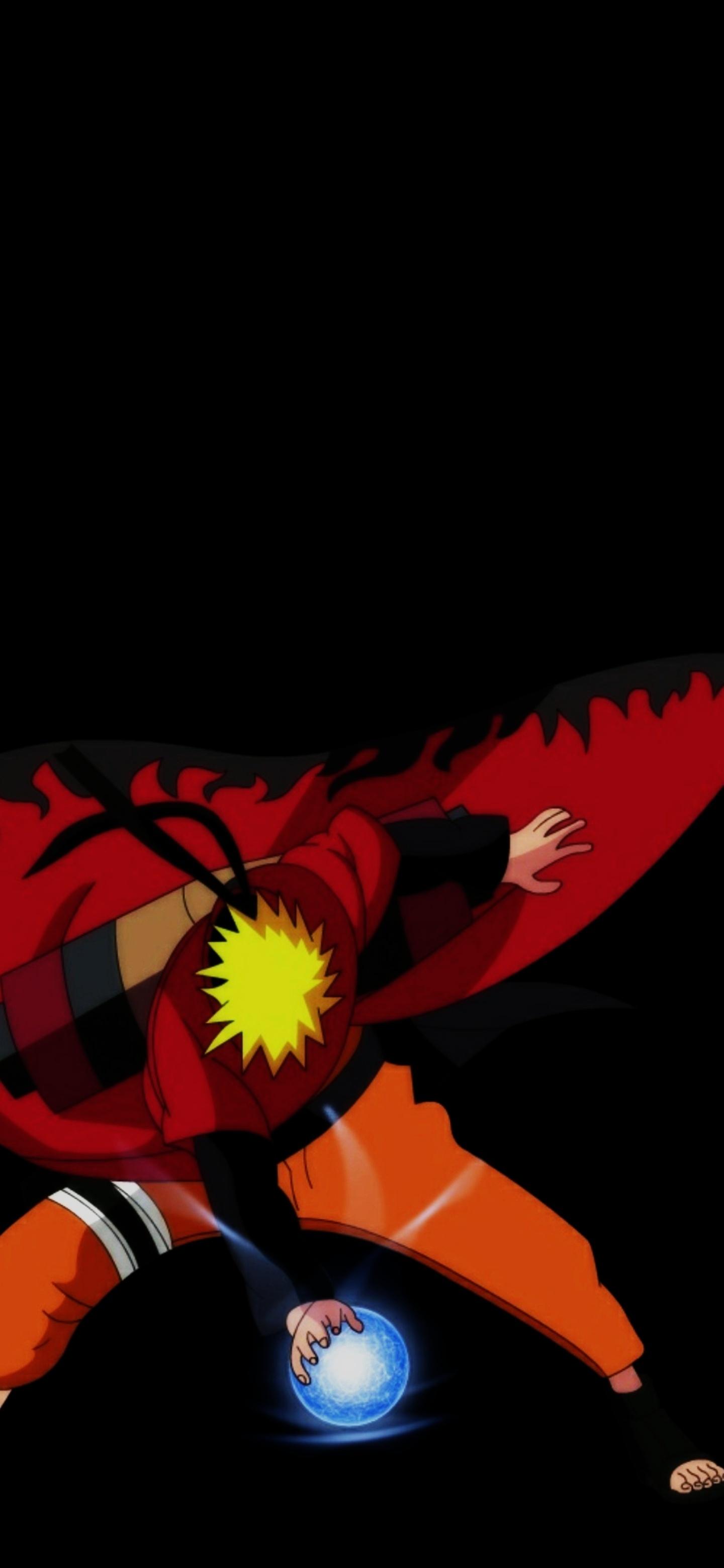 1440x3120 Sage mode Naruto with a rasengan that can placed right on an in display fingerprint scanner(1440x3120): Amoledbackground