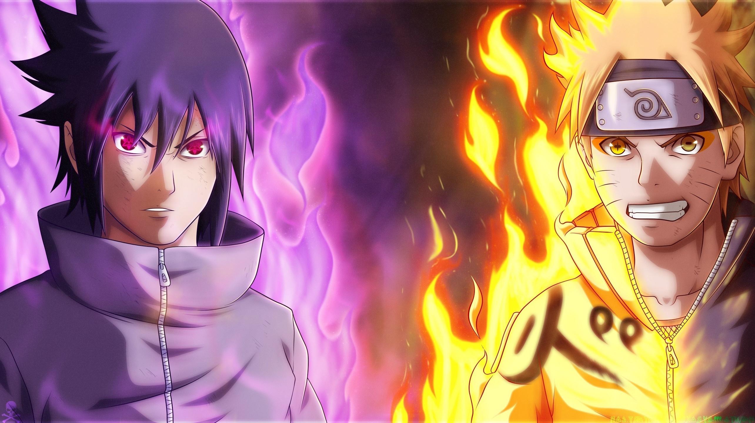 2568x1440 Wallpaper Sage Mode, Naruto, Nine Tail, Uchiha Sasuke, Uzumaki Naruto, Susanoo, Sharingan:2568x1440