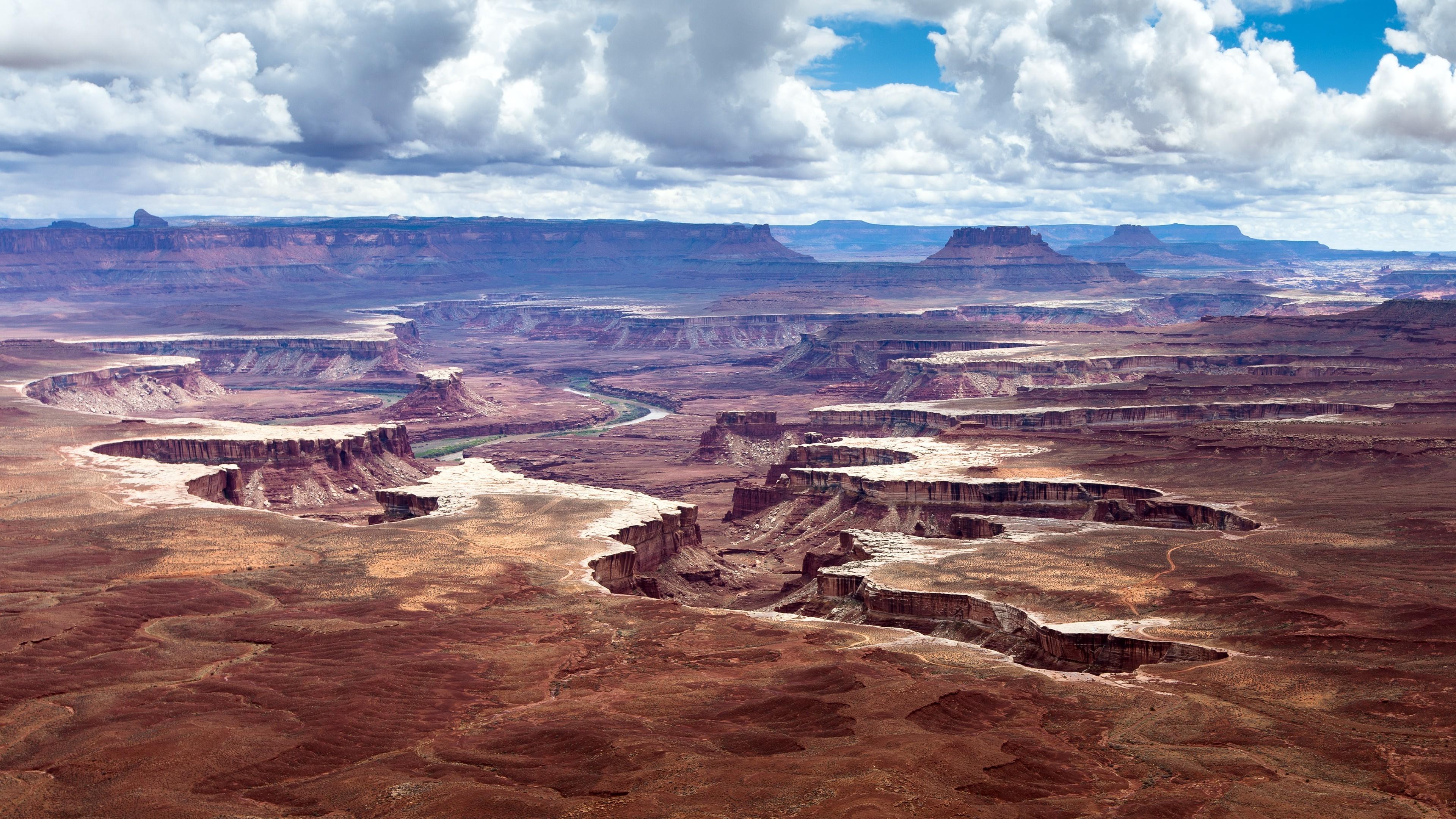 3840x2160 Canyonlands National Park, USA, Utah, Sky, Clouds, Landscape, Nature Wallpaper HD / Desktop and Mobile Background