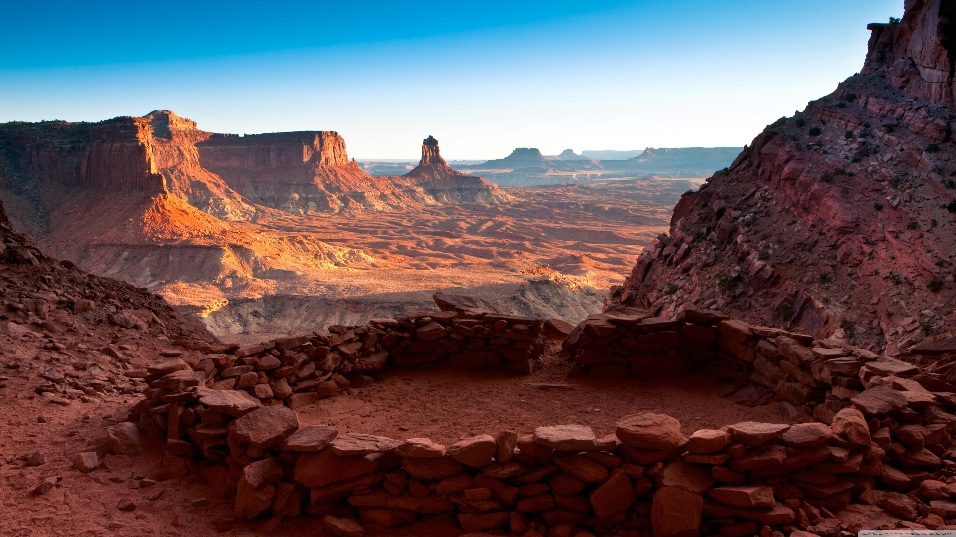 3840x2160 False Kiva Stone Circle in Canyonlands National Park in Utah, United States Ultra HD Desktop Background Wallpaper for 4K UHD TV : Multi Display, Dual Monitor : Tablet