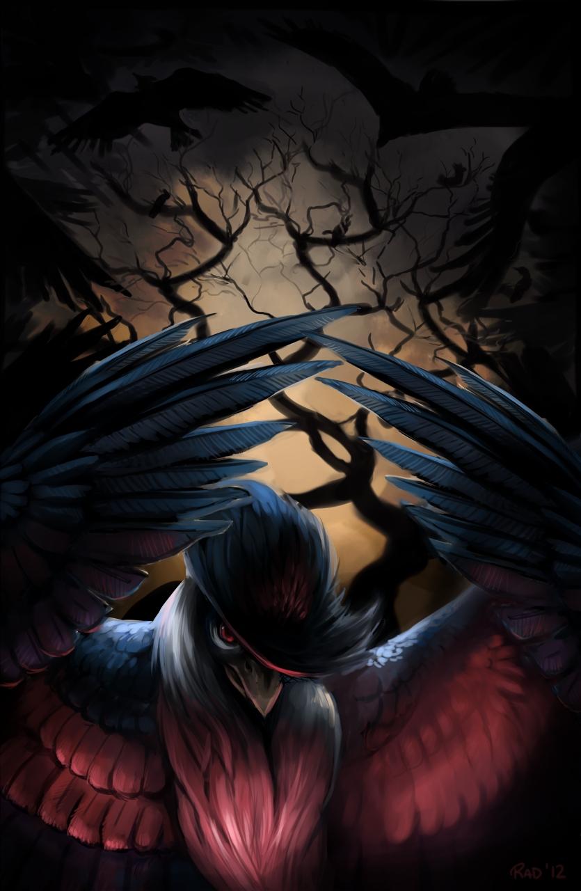 835x1280 Honchkrow HD Wallpaper