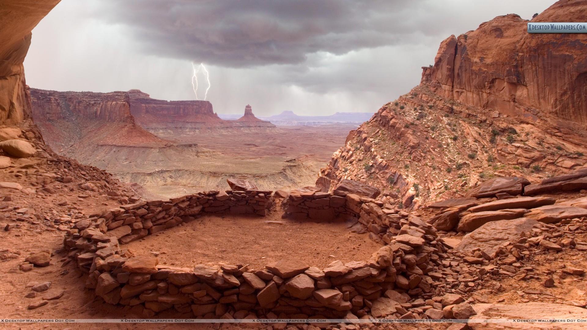 1920x1080 Anasazi Ruin, Canyonlands National Park Wallpaper