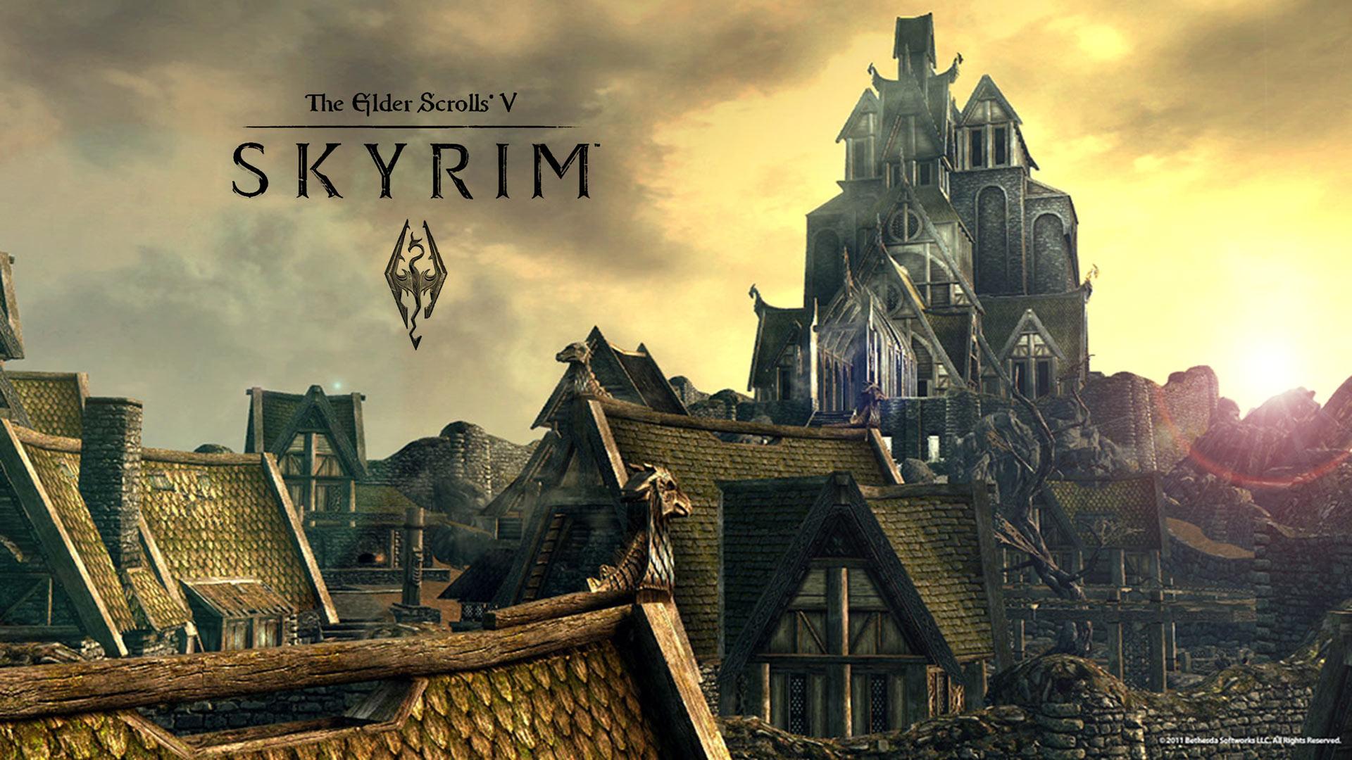 1920x1080 Free download Games Wallpaper TES V Skyrim Village Roofs 1920x1080 wallpaper [1920x1080] for your Desktop, Mobile & Tablet. Explore Skyrim Wallpaper 1920x1080. Skyrim Wallpaper 1080p, Skyrim HD Wallpaper, Skyrim Logo Wallpaper