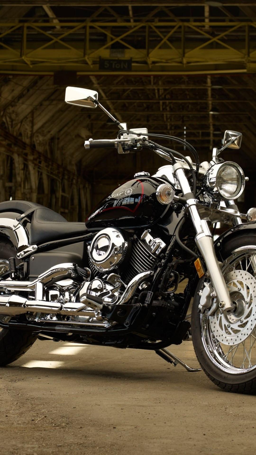 1080x1920 Download 1080x1920 Yamaha V Star Motorcycle, Black Wallpaper for iPhone iPhone 7 Plus, iPhone 6+, Sony Xperia Z, HTC One