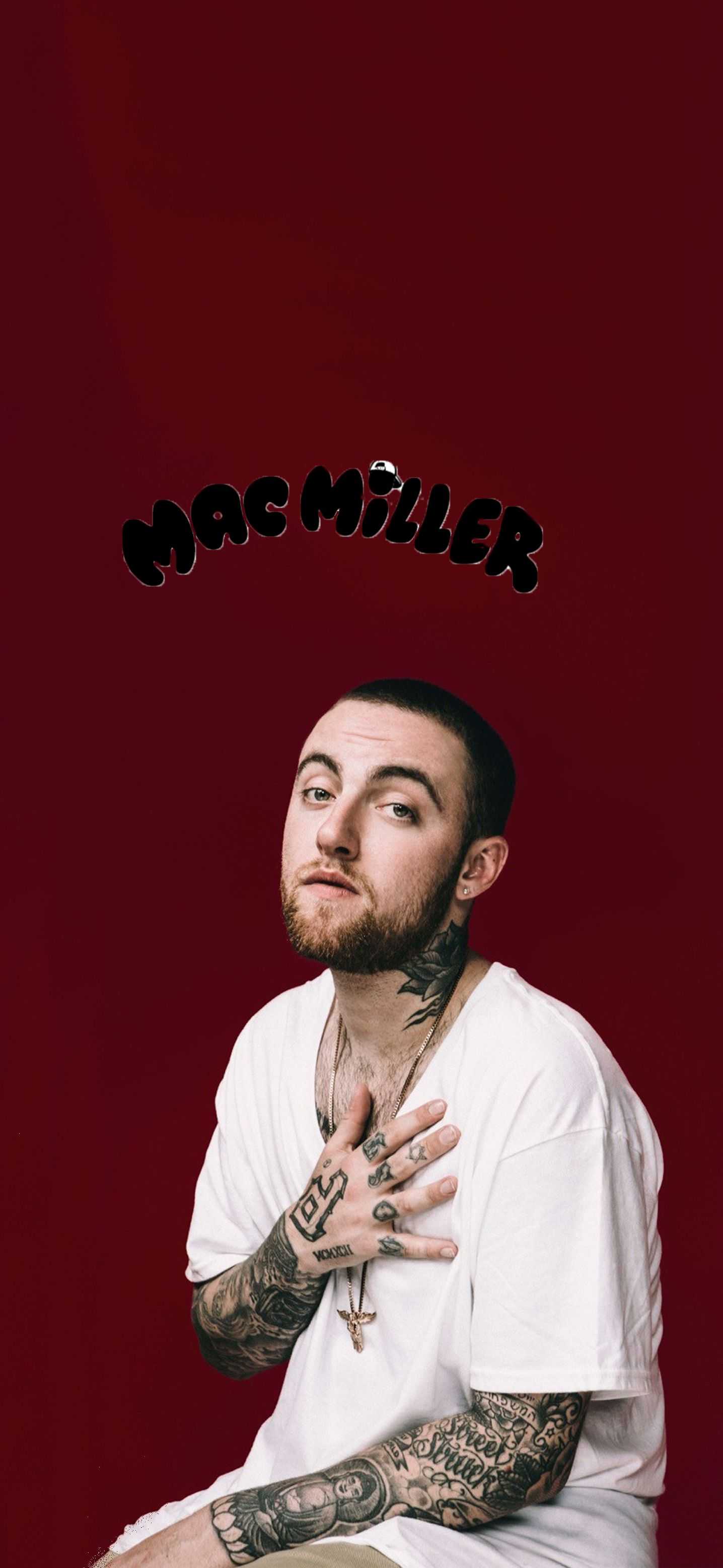 1436x3113 Mac Miller Wallpaper
