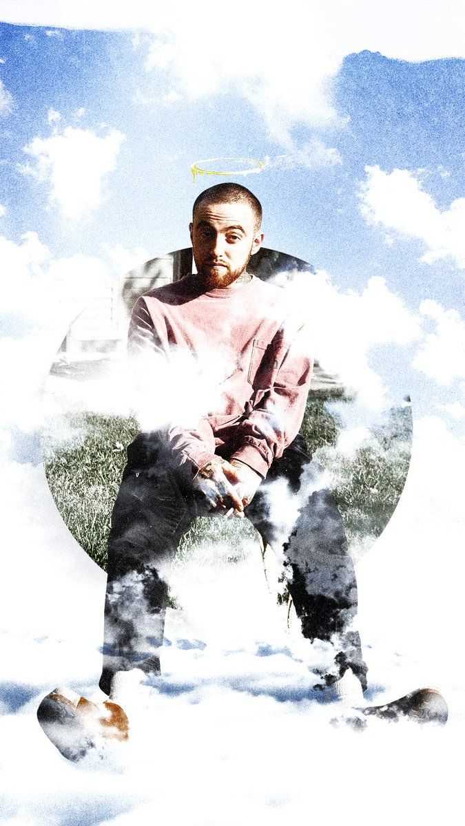 675x1200 Mac Miller Background