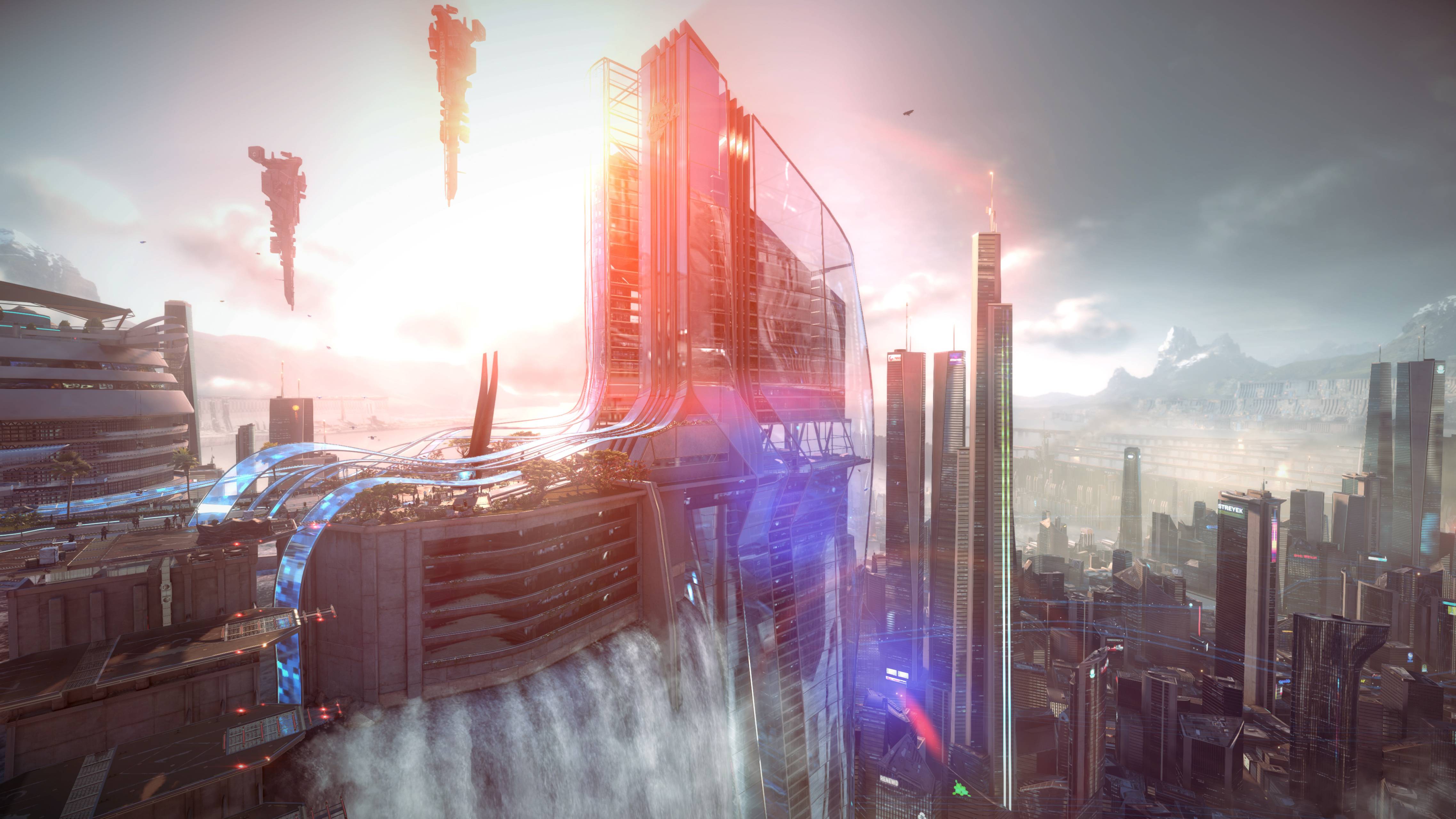 4551x2560 Futuristic City [4551 x 2560]: wallpaper