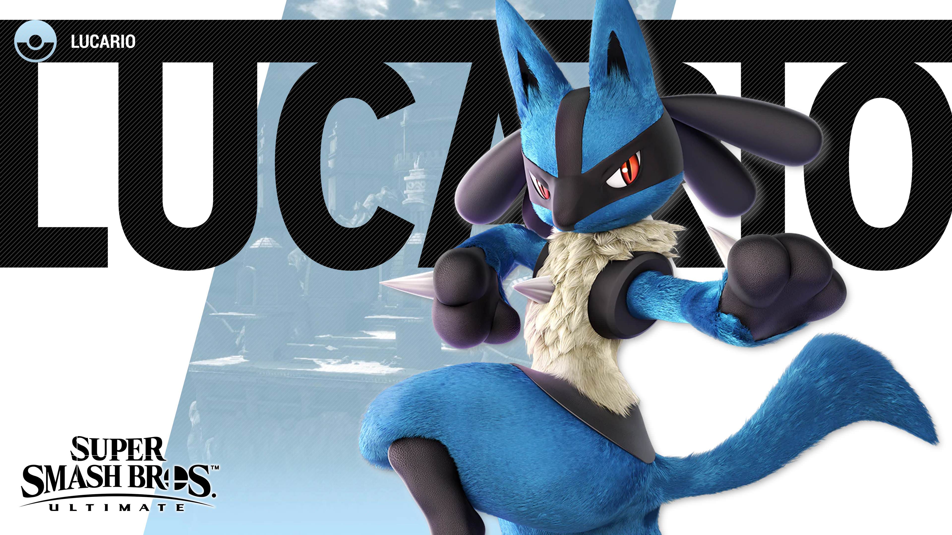 3840x2160 Super Smash Bros Ultimate Lucario Wallpaper. Cat with Monocle