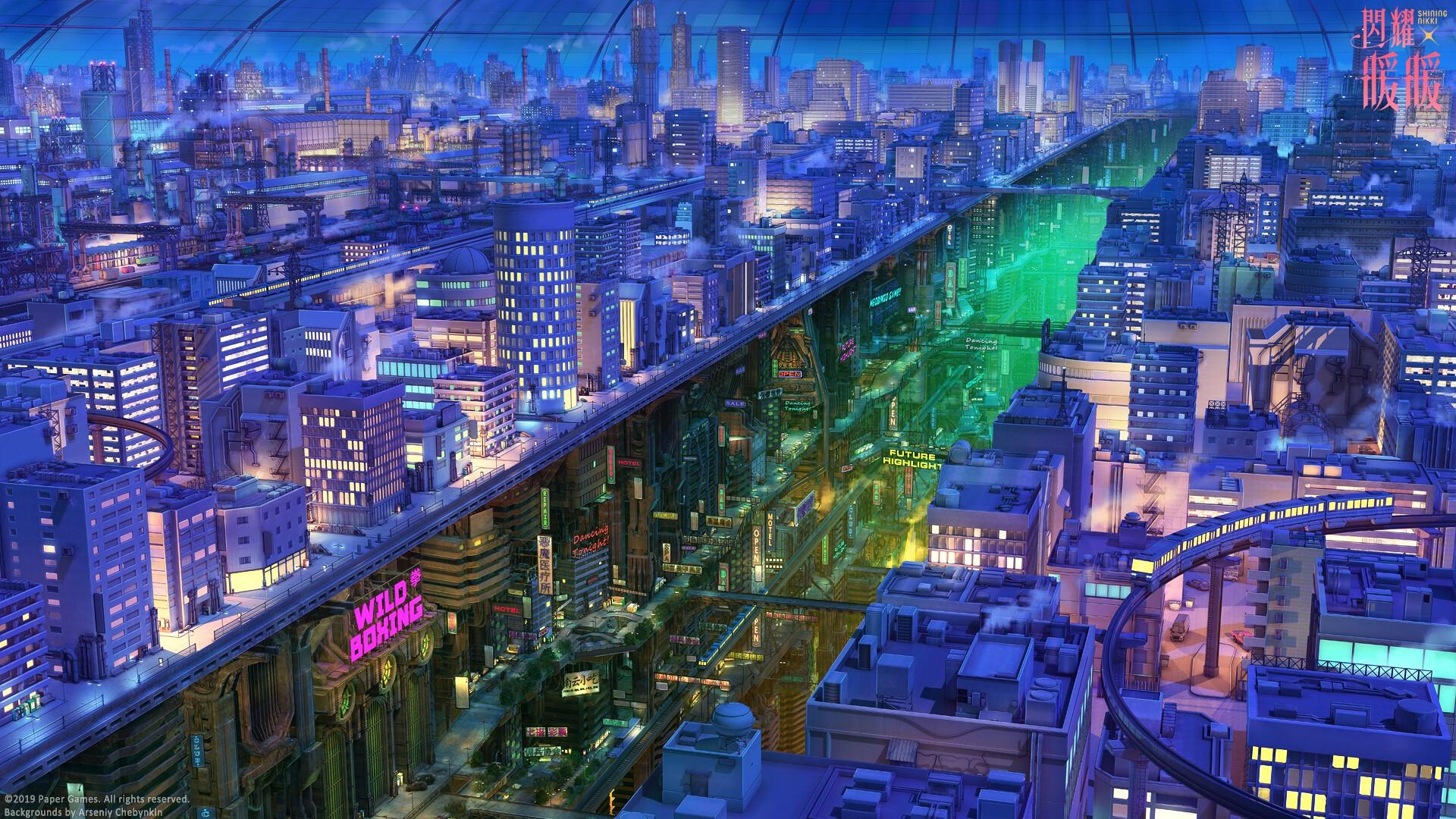 1920x1080 HD Wallpaper for theme: futuristic city HD wallpaper, background