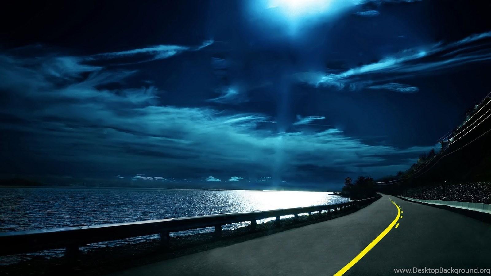 1600x900 Dark Cloudy Night HD Wallpaper Road Image Beautiful Picture.jpeg Desktop Background