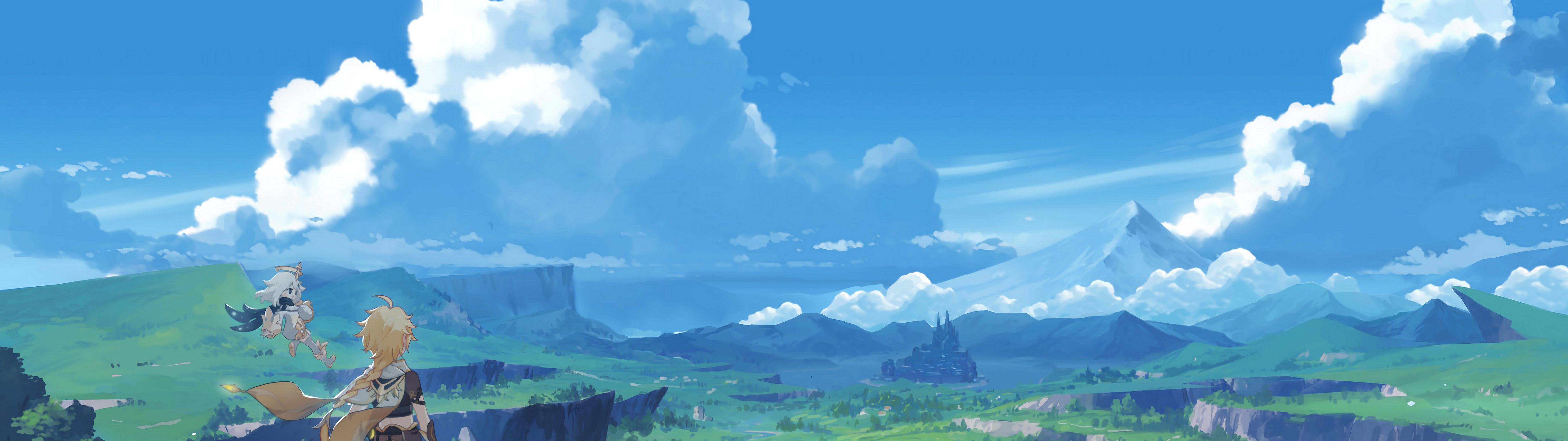 7680x2160 Genshin Impact 4K Wallpaper