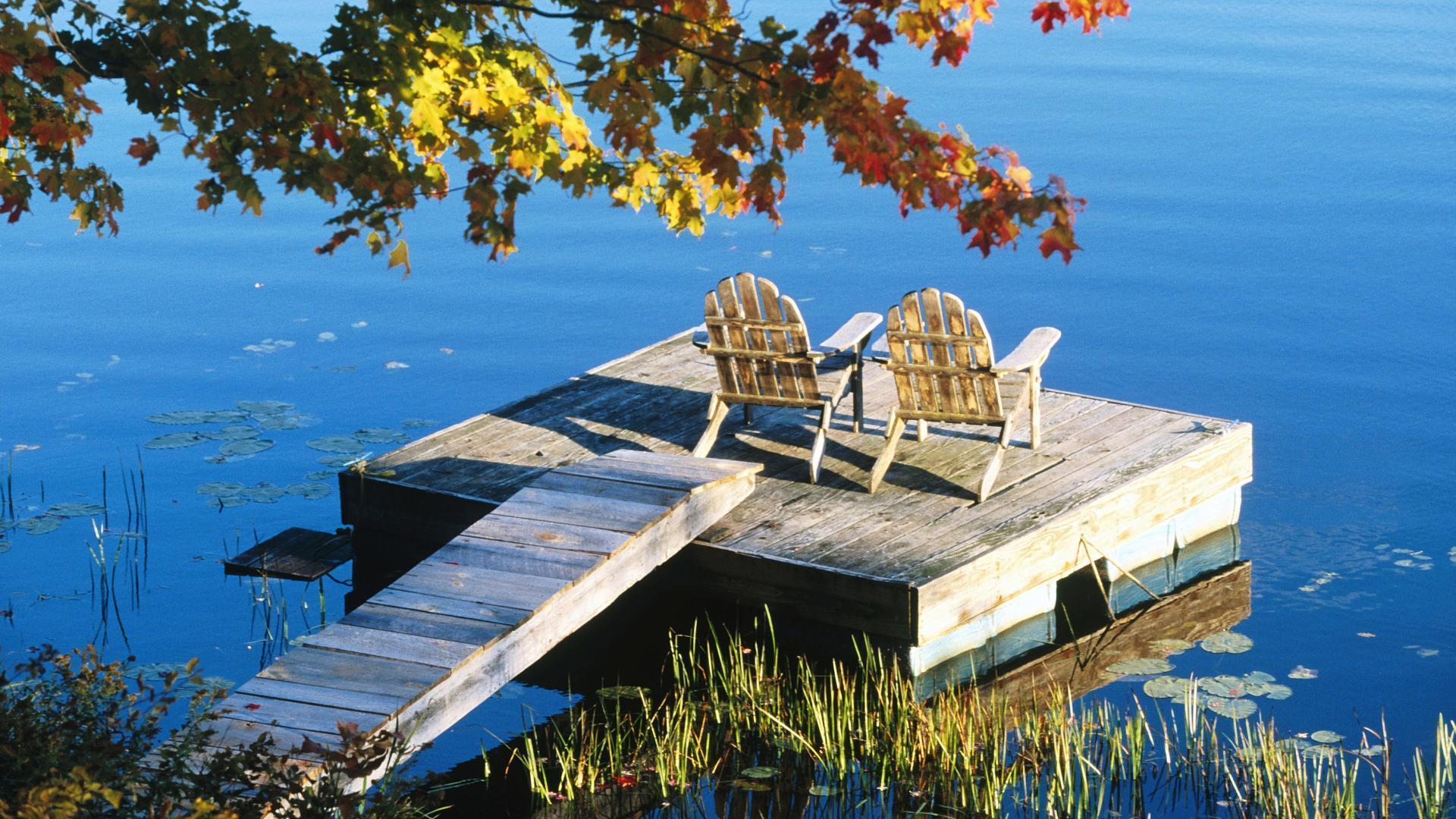 1920x1080 Adirondack Chairs Wallpaper