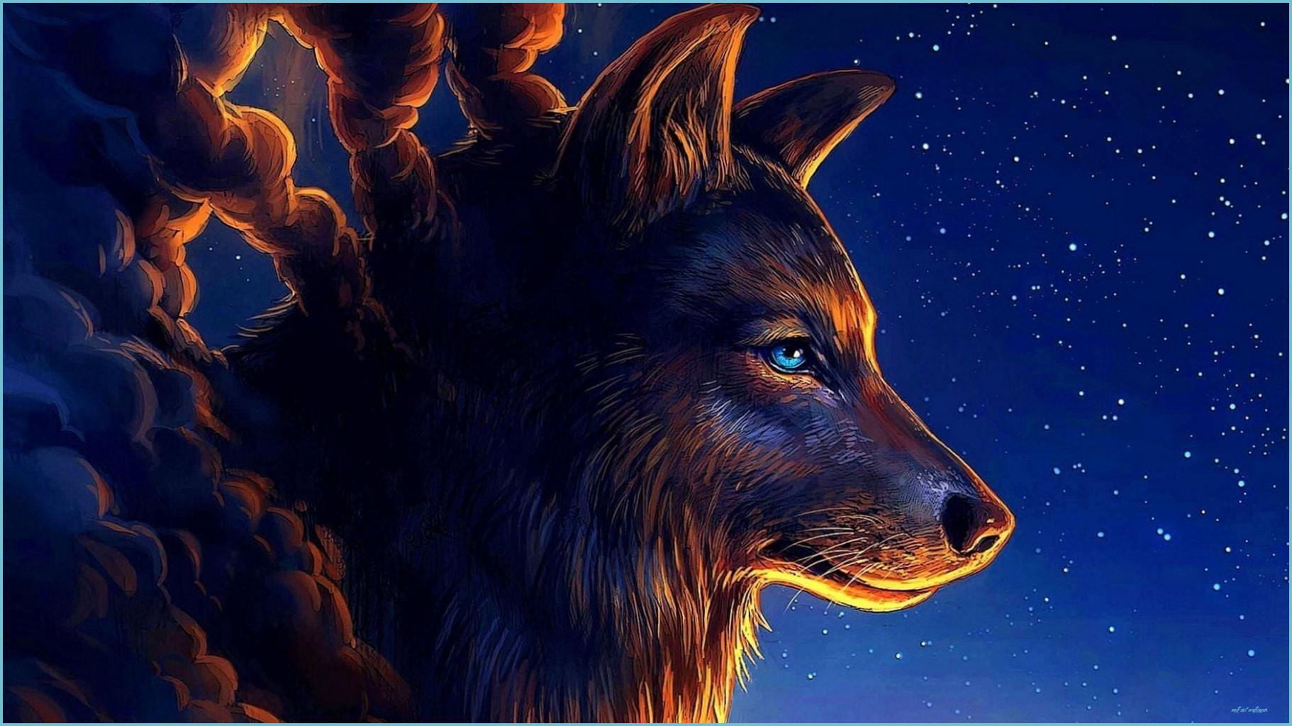 1822x1024 Wallpaper Wolf Art Wallpaper