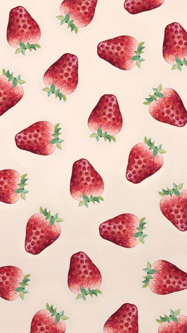 720x1280 Strawberry Aesthetic Wallpaper