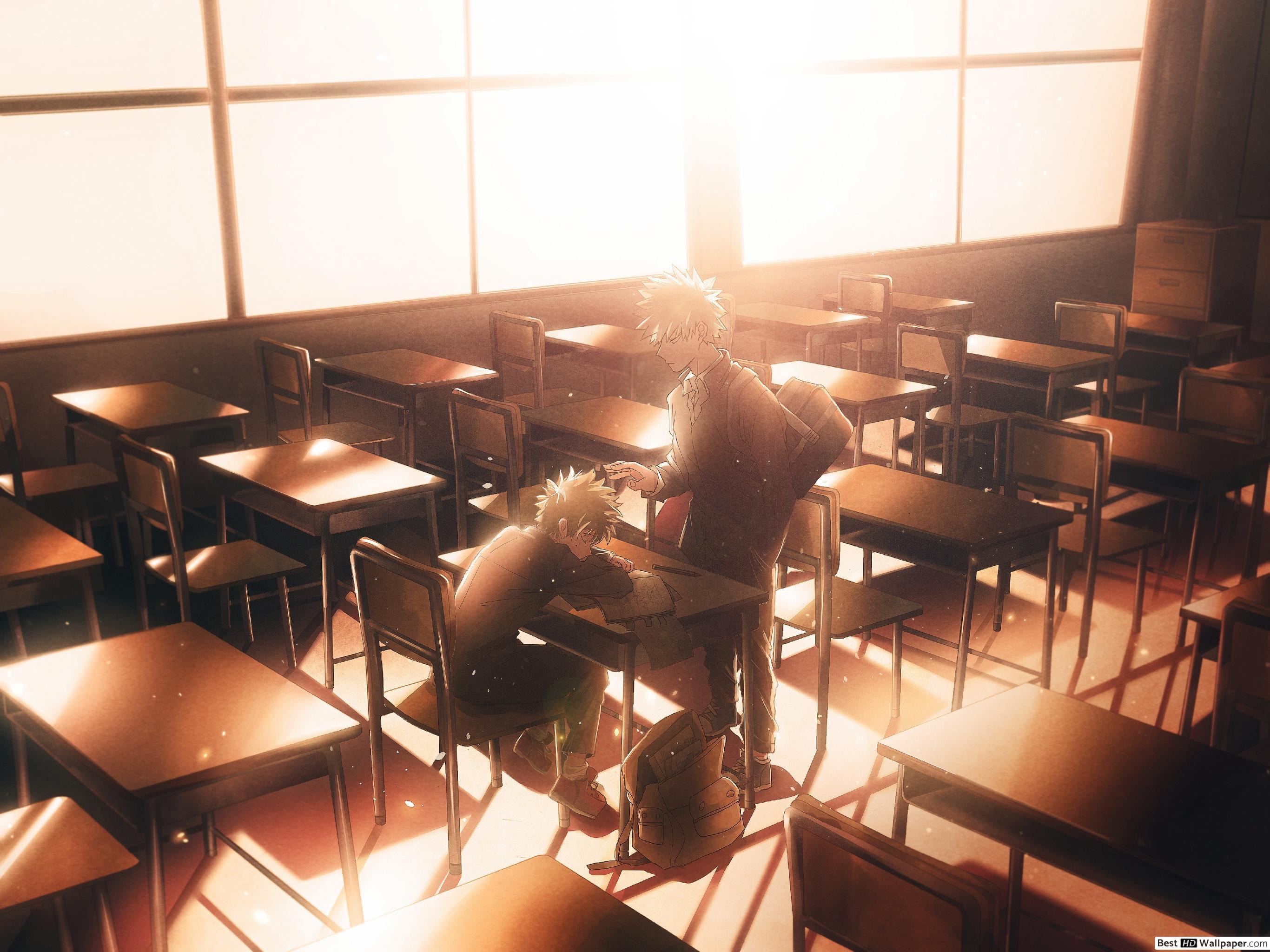 2732x2048 Deku & Kacchan in Classroom HD wallpaper download