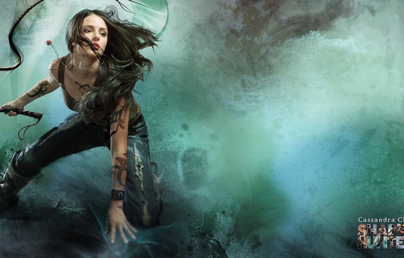 1332x850 Wallpaper girl, tatoo, brunette, book, supernatural, hunter, The Mortal Instruments, The Mortal Instruments: City of Bones, whip, tv series, Shadowhunters, Cassandra Clare, Freeform image for desktop, section фильмы