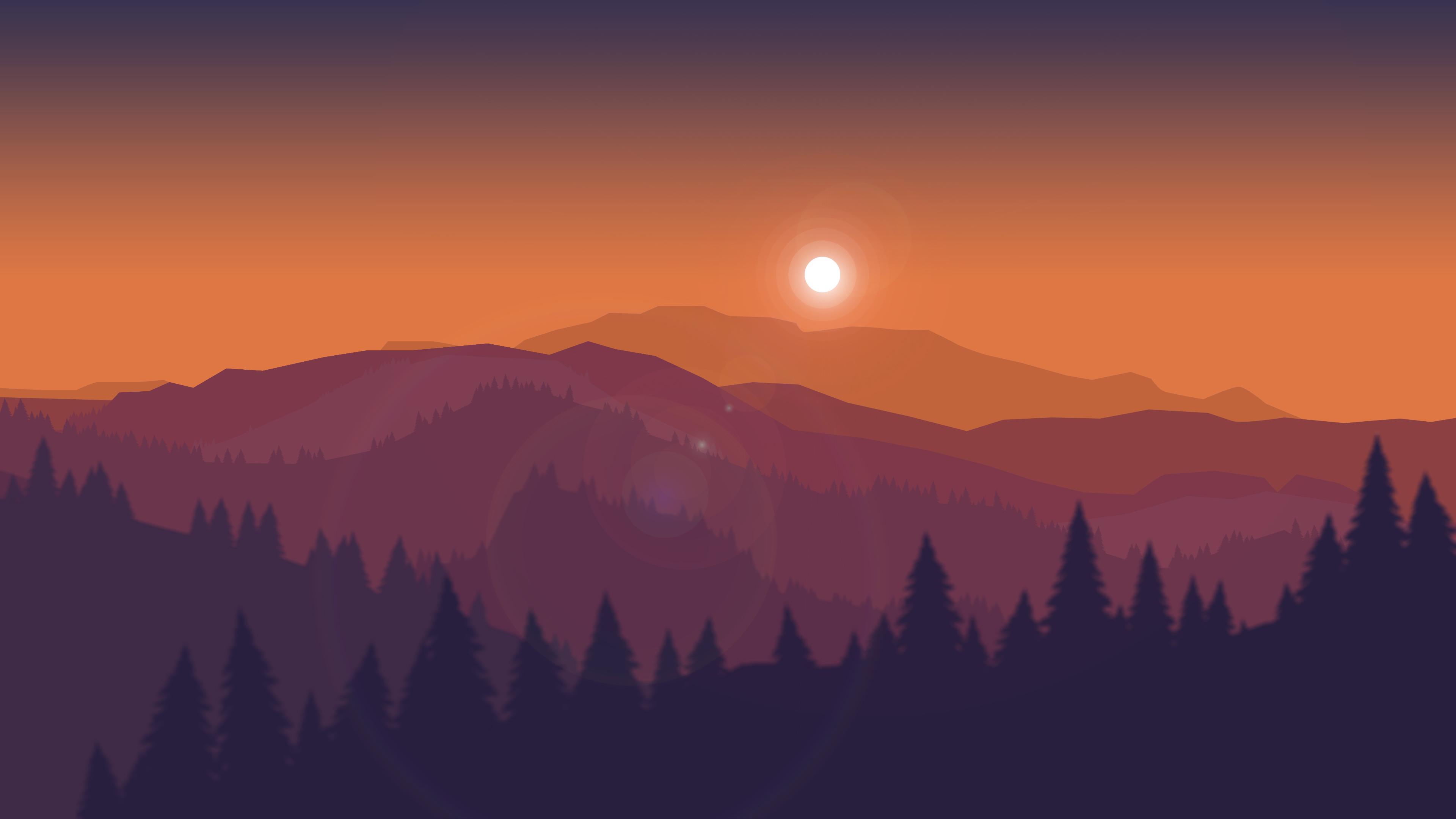 4K Sunset Minimalist Wallpapers - Top Free 4K Sunset Minimalist