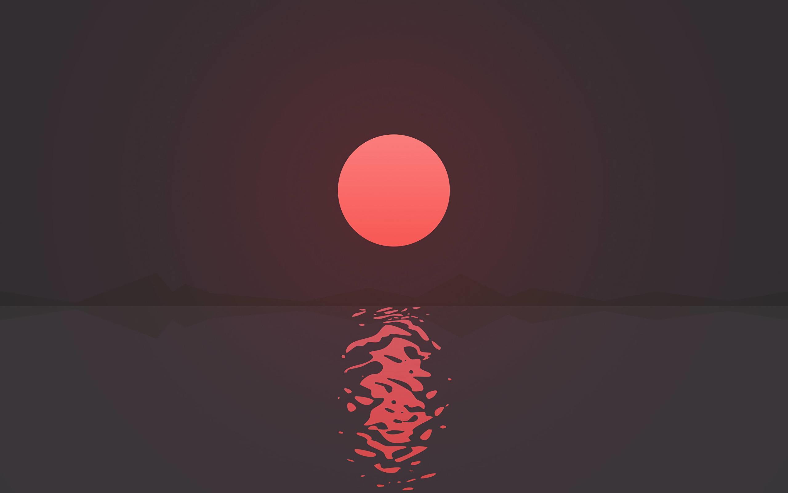 2560x1600 Sunset #minimal: wallpaper