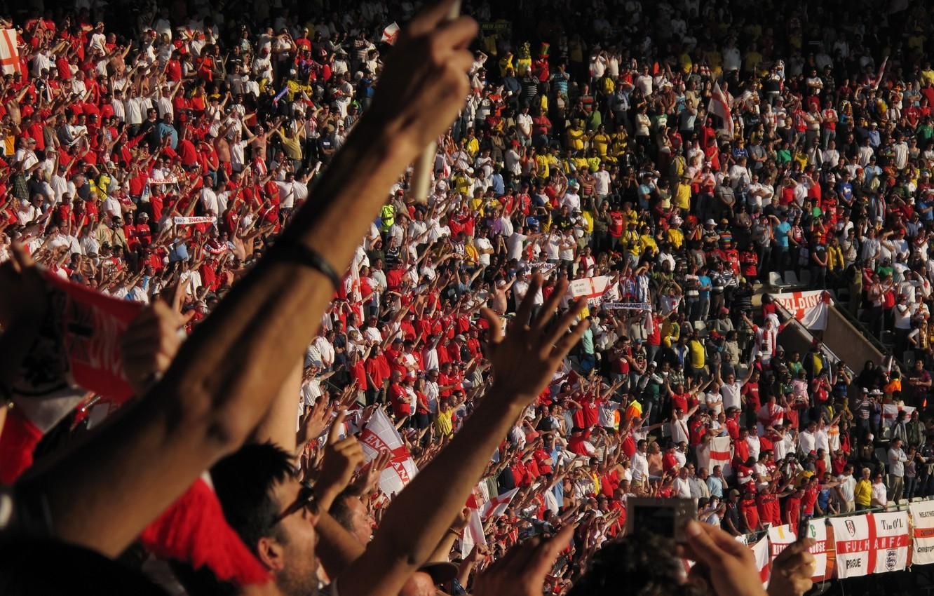 1332x850 Wallpaper england, world cup, fans, premier league england, fans at the stadium, england football fans, Anglican image for desktop, section спорт