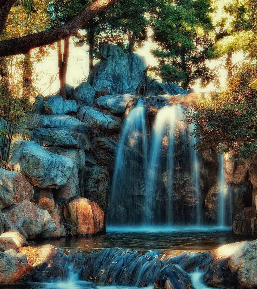 854x960 Waterfall Painting Wallpaper Wallpaper. All is Wall