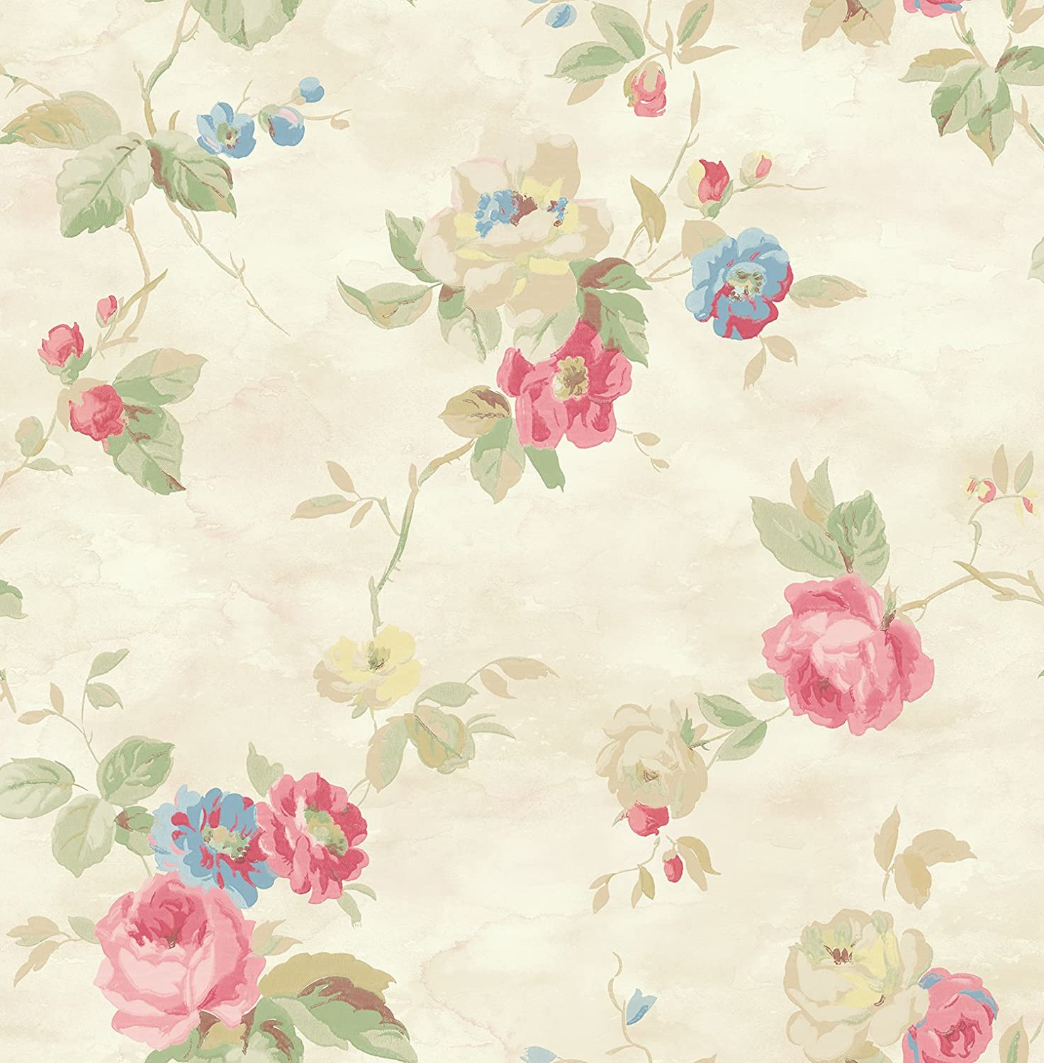 1473x1500 Pink Floral Wallpaper Blue Floral Wallpaper Chinoiserie Wallpaper Rose Wallpaper Floral Vintage Wallpaper Floral Victorian Wallpaper