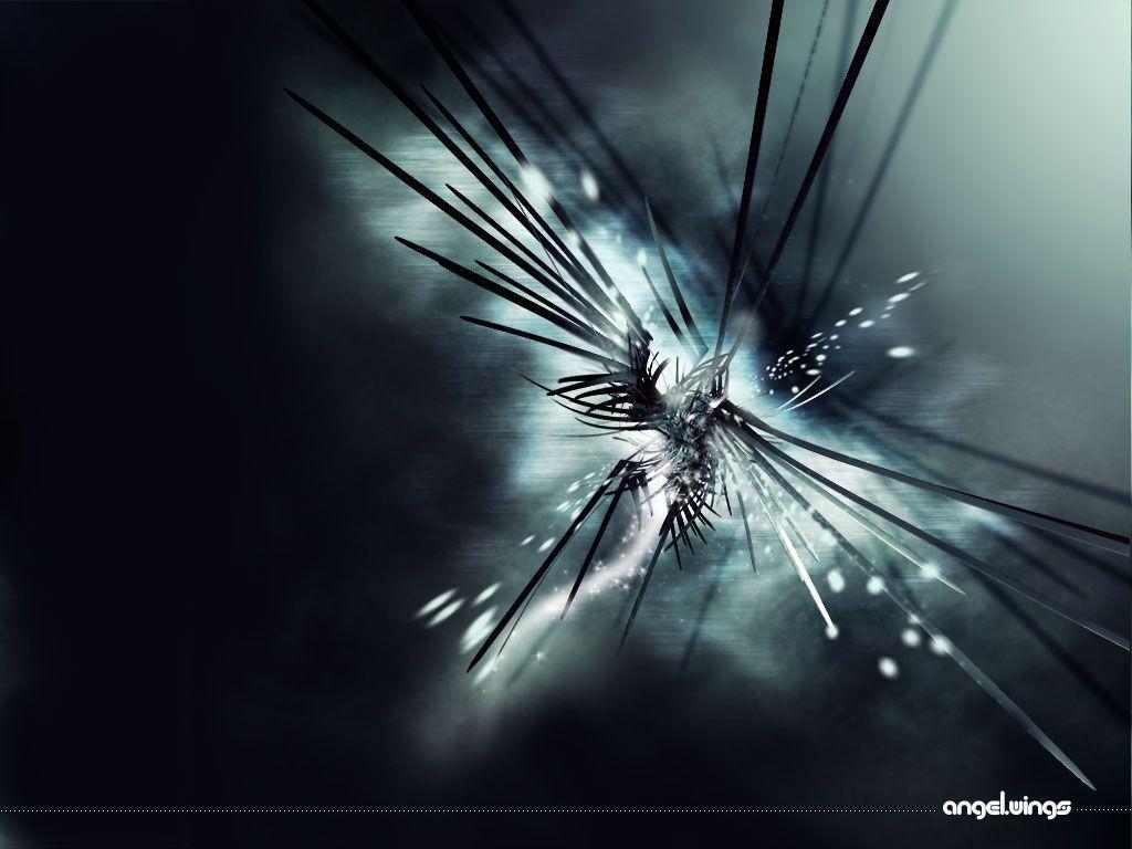 1024x768 Angel Wings Wallpaper