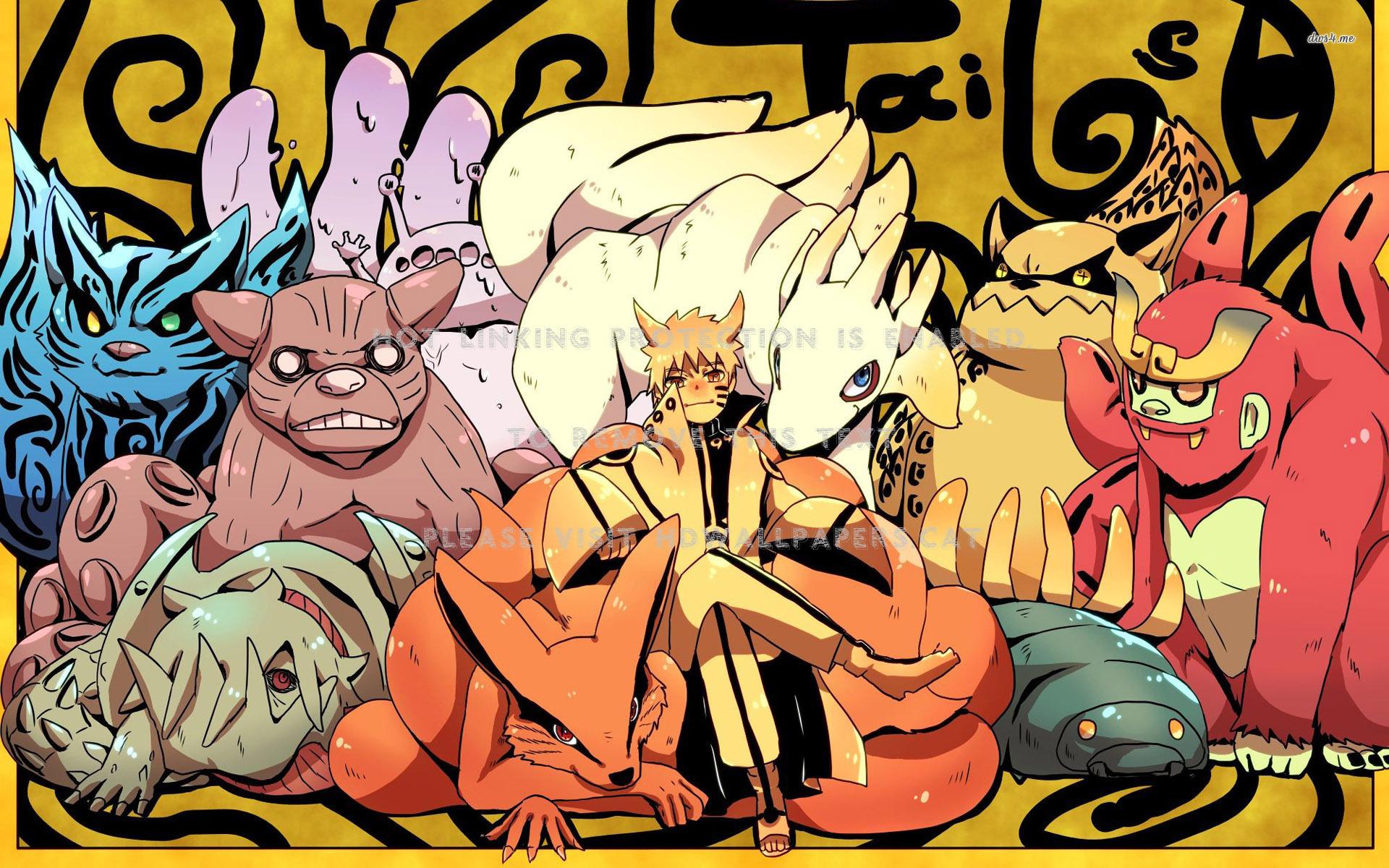 1920x1200 tailed beasts naruto ugly anime