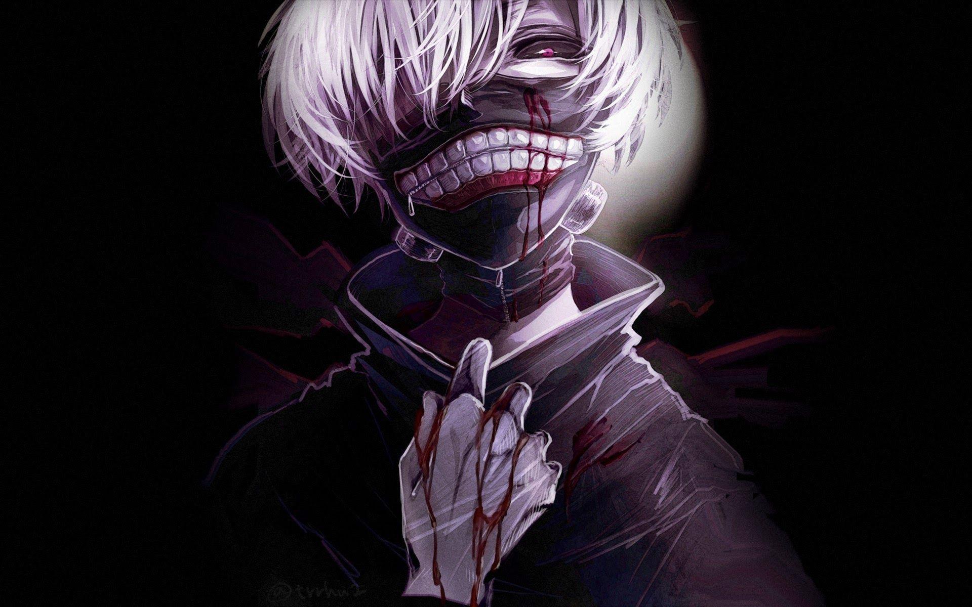1920x1200 Psycho Anime Smile Wallpaper