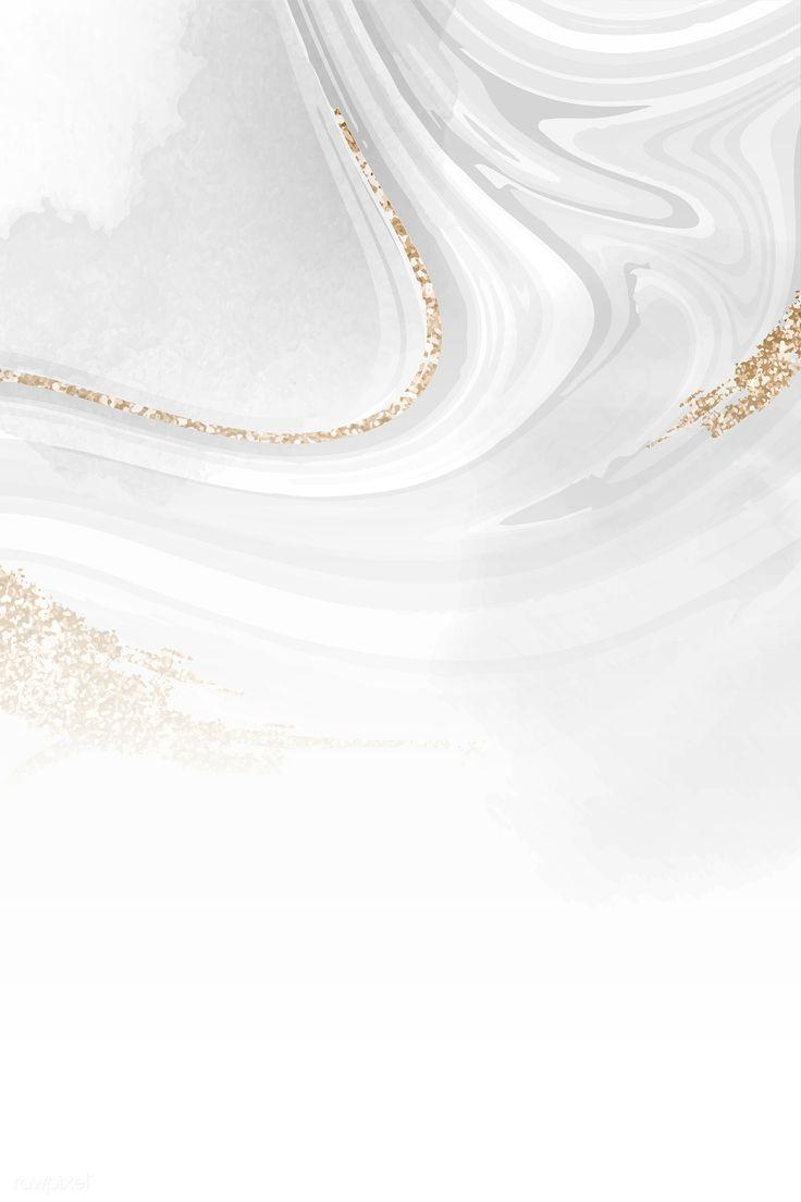 736x1104 White and gold fluid patterned background vector / Kappy. Vector background pattern, Background patterns, White and gold wallpaper