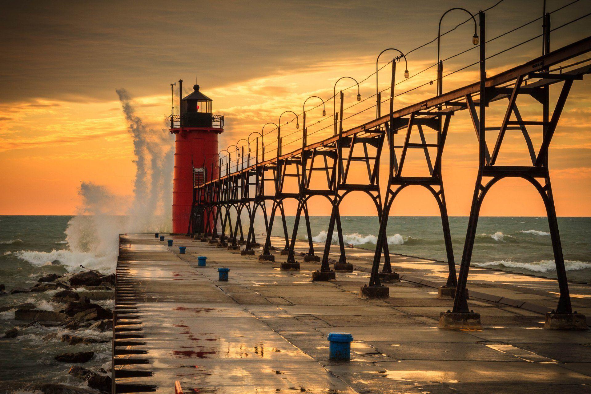 1920x1280 Lake Michigan Wallpaper