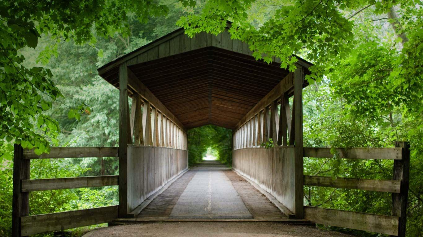 1366x768 Bing Homepage Gallery. Covered bridges, Bridge, Architecture