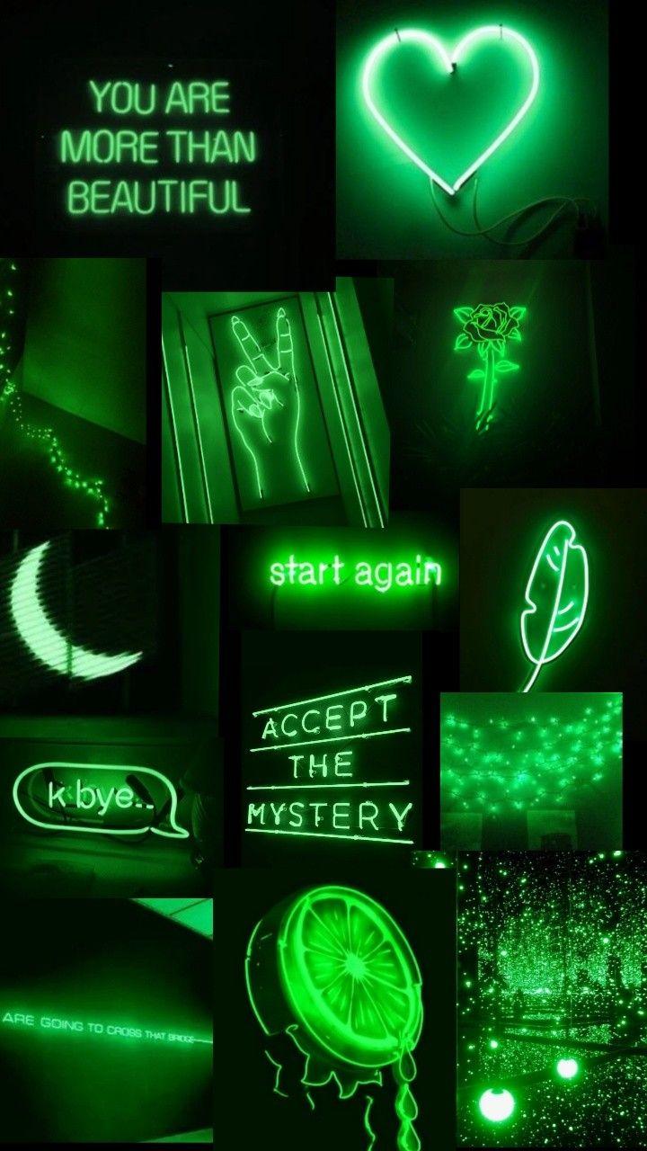 720x1280 Aesthetic neon green