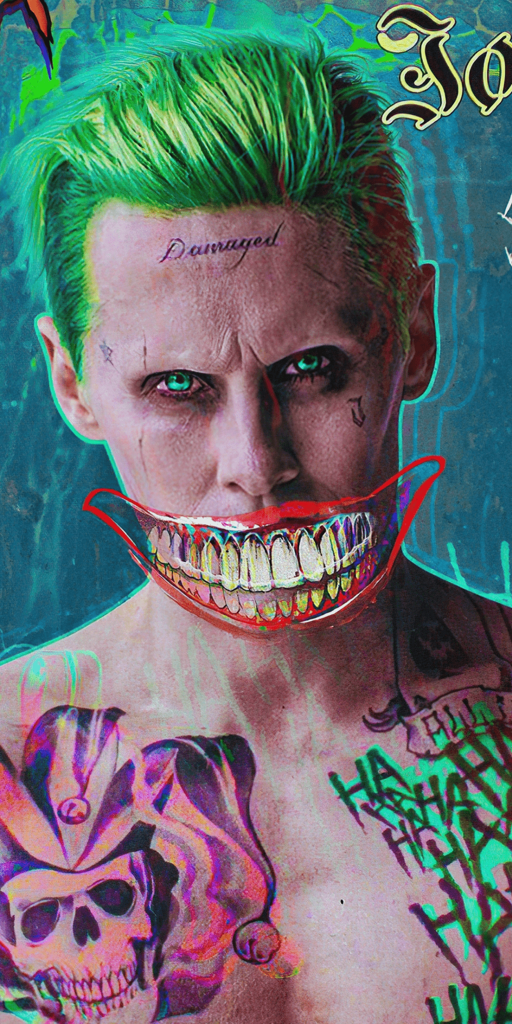 1000x2000 Download 1080x2160 wallpaper jared leto, joker, fanart, honor 7x, honor 9 lite, honor view HD image, bac. Leto joker, Jared leto joker, Joker iphone wallpaper