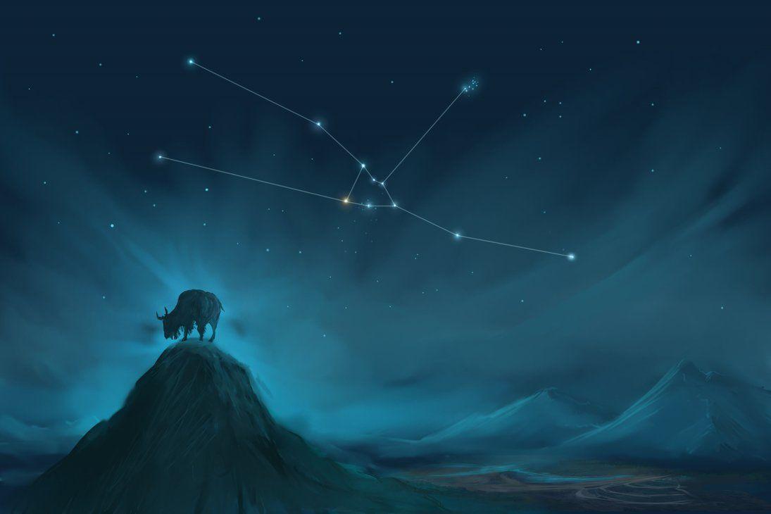 1095x730 Taurus Constellation Painting (Zodiac Set). Taurus constellation, Taurus wallpaper, Constellations