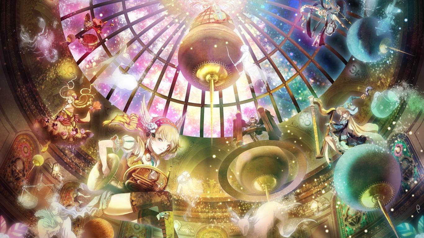 1366x768 Temple zodiac signs wallpaper and image, picture, photo