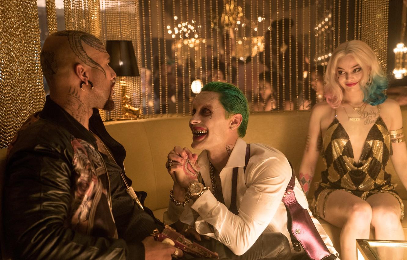1332x850 Wallpaper Joker, Joker, Jared Leto, Jared Leto, Harley Quinn, Harley Quinn, Margot Robbie, Margot Robbie, Suicide Squad, Suicide Squad image for desktop, section фильмы