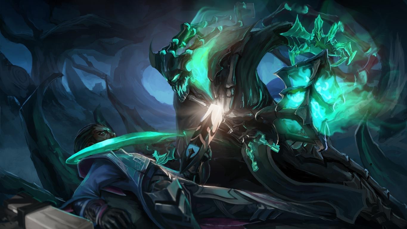 1366x768 Lucian (League Of Legends) wallpaper HD for desktop background