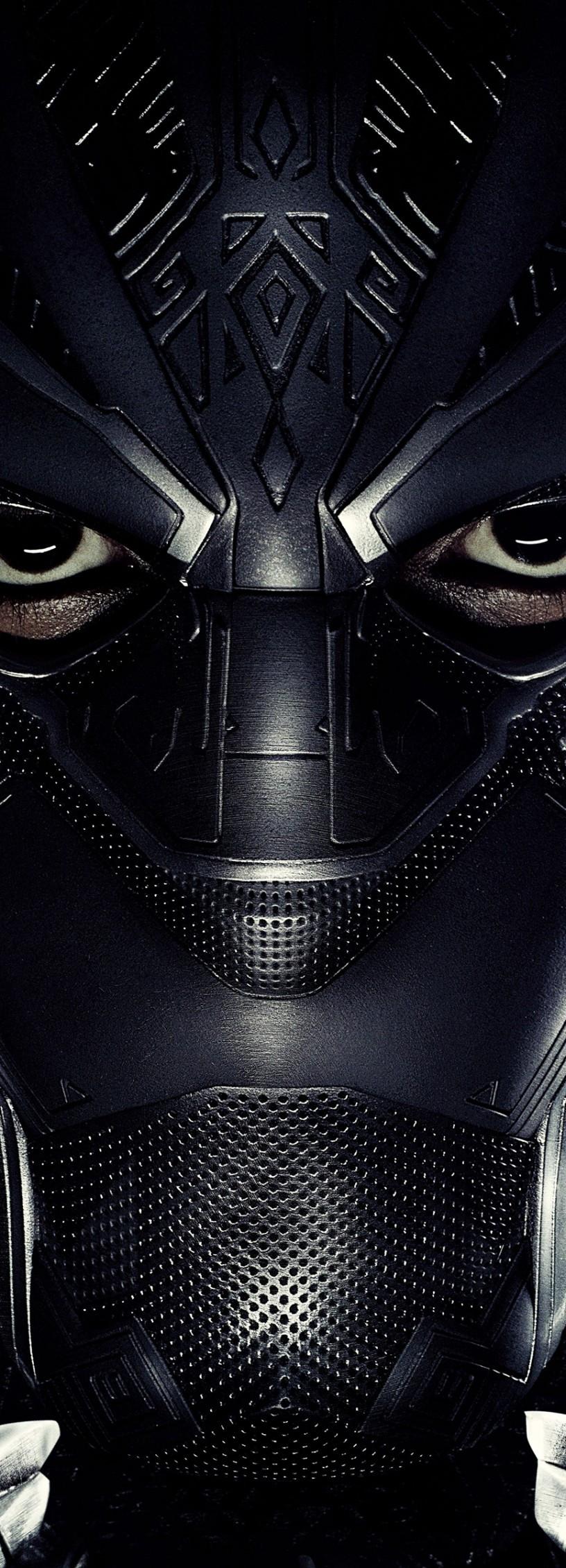 816x2260 Download 816x2260 Black Panther, Suit, Mask Wallpaper for Samsung Galaxy Z Fold2