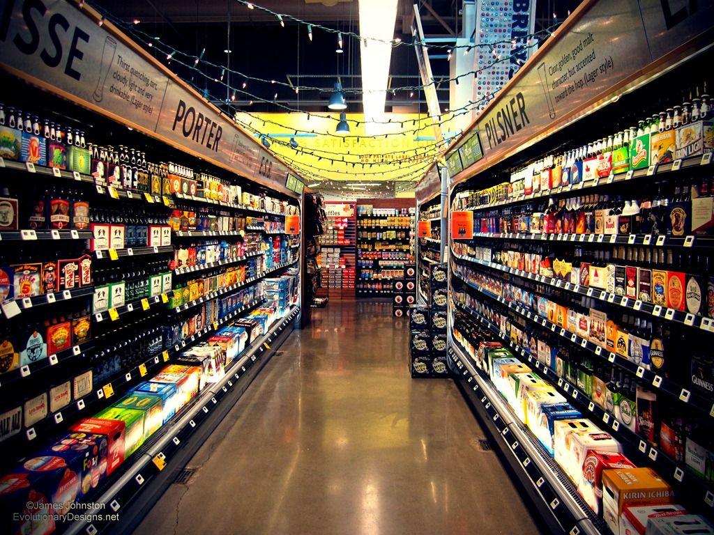 1024x768 Supermarket Wallpaper