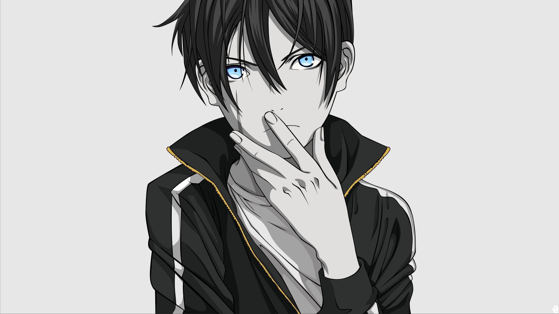 1920x1080 Desktop wallpaper black and white, yato, noragami, HD image, picture, background, 311dee