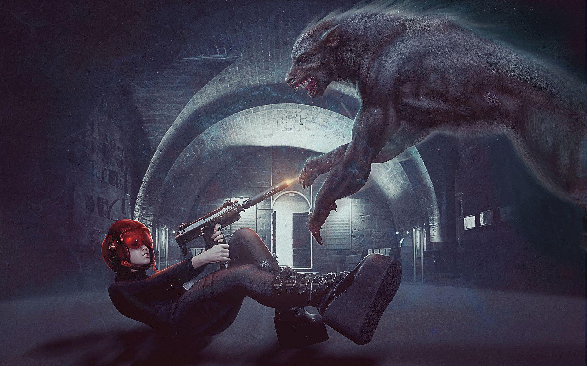 1920x1200 Werewolves Wallpaper
