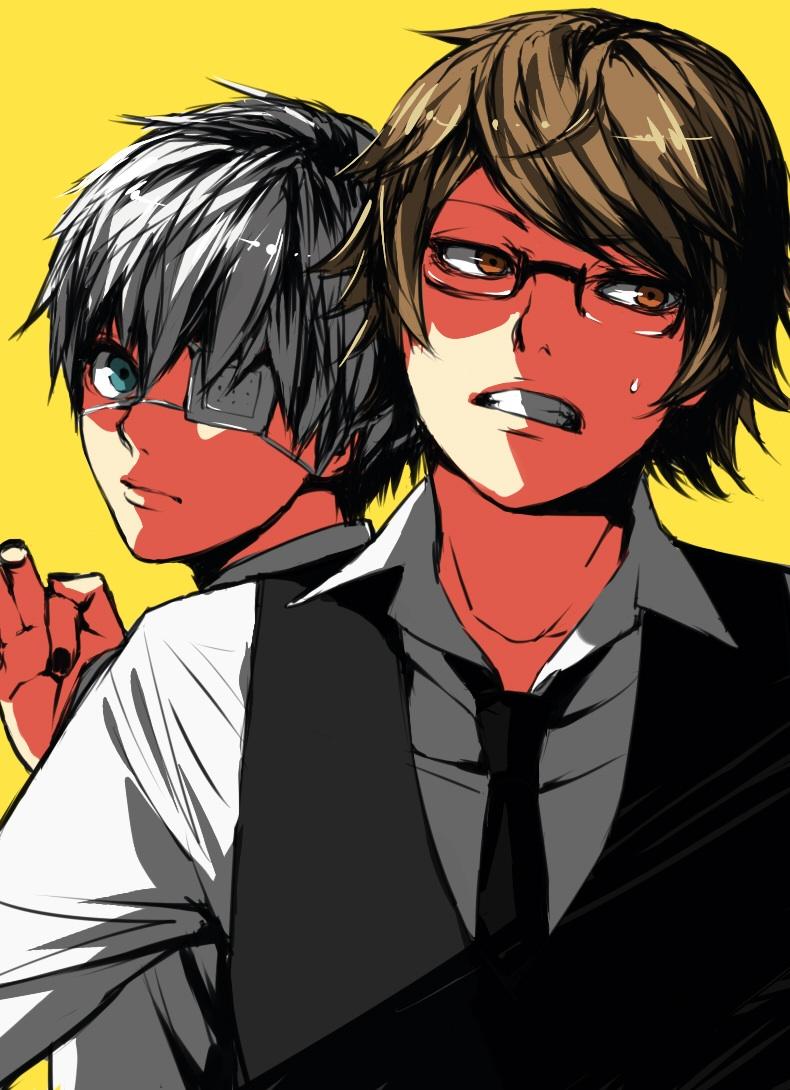 790x1090 Nishiki and Kaneki Ghoul Fan Art