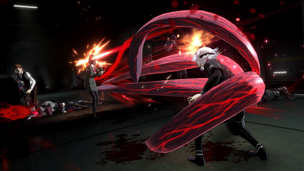 1280x720 Tokyo Ghoul: re Call to Exist details Nishiki Nishio, Shu Tsukiyama, Touka Kirishima, and the Action Gauge
