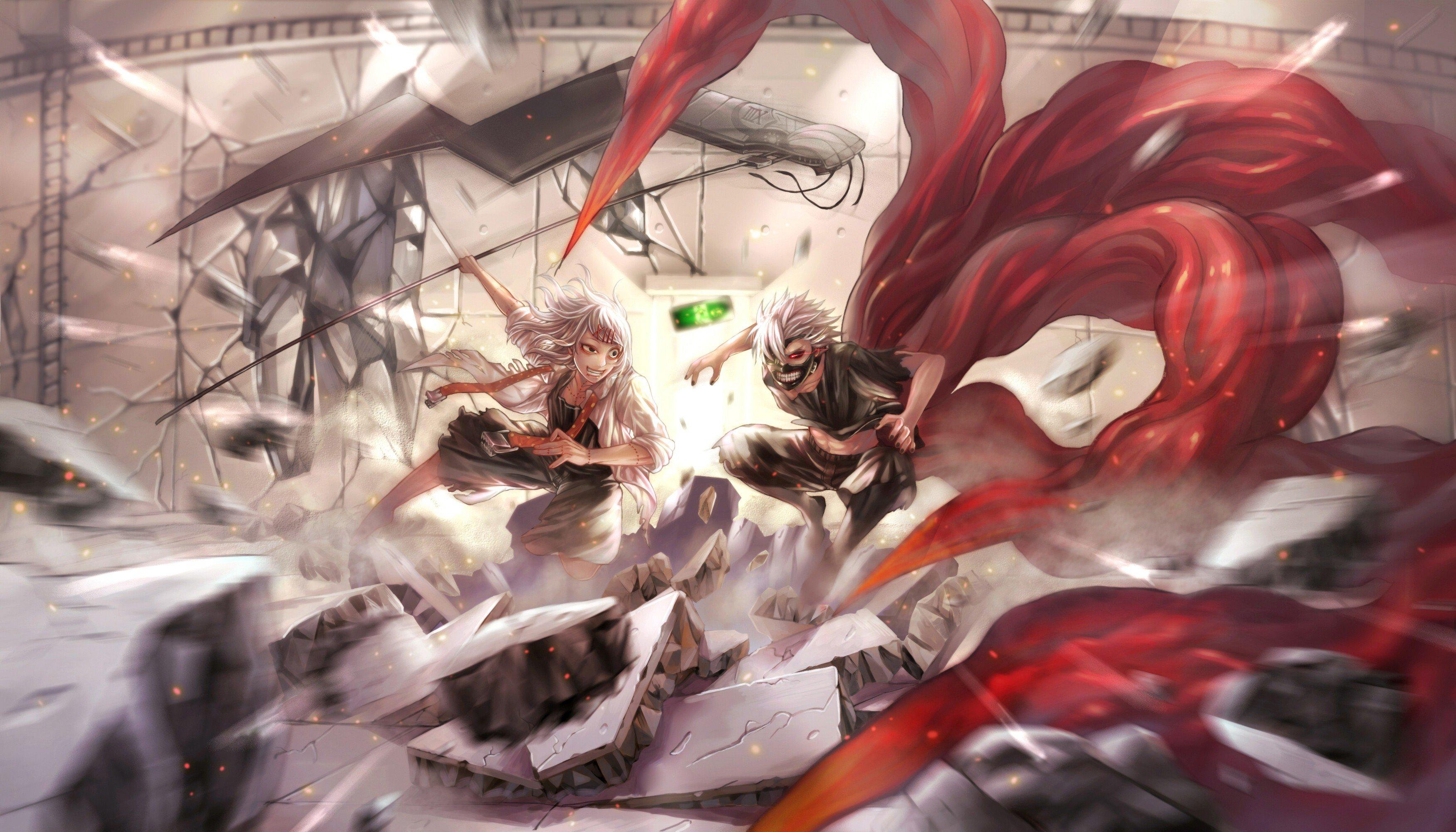 3500x2000 Tokyo Ghoul, Suzuya Juuzou, Kaneki Ken HD Wallpaper / Desktop and Mobile Image & Photo