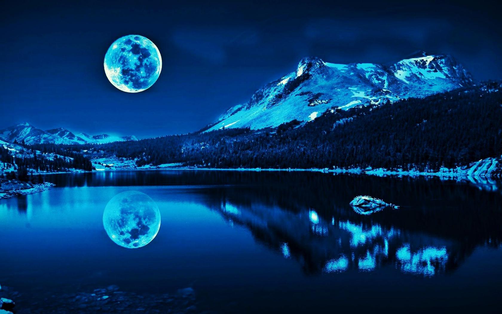 Blue Moonlight Wallpapers - Top Free Blue Moonlight Backgrounds -  WallpaperAccess