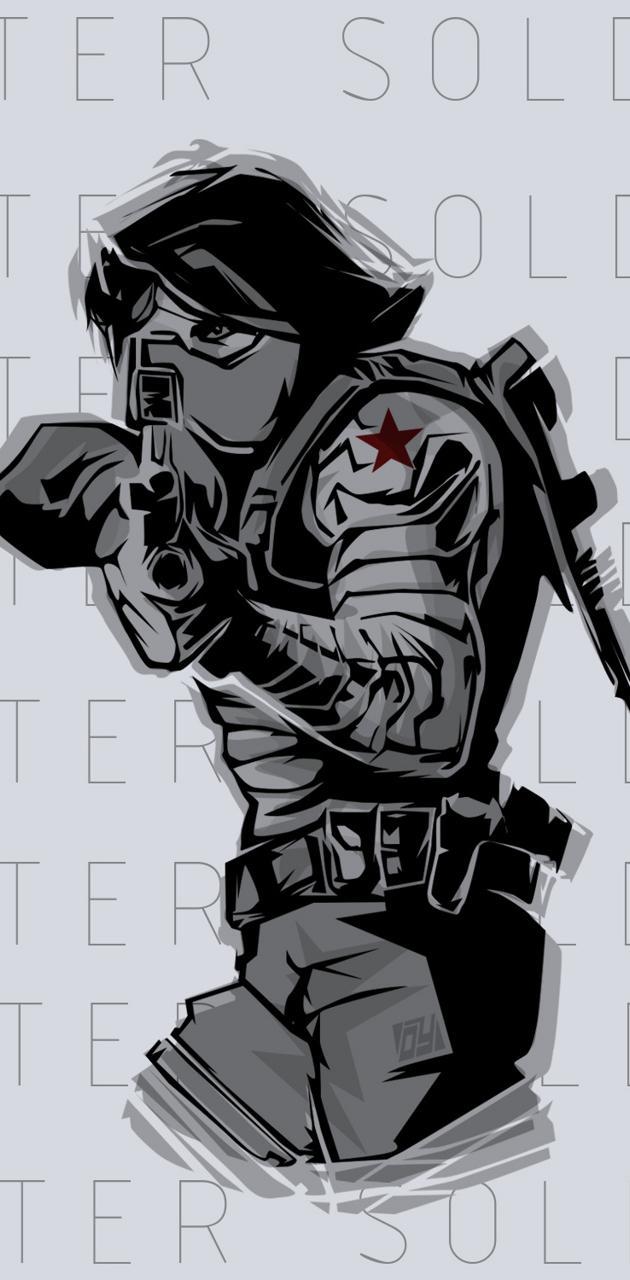 630x1280 Winter Soldier wallpaper