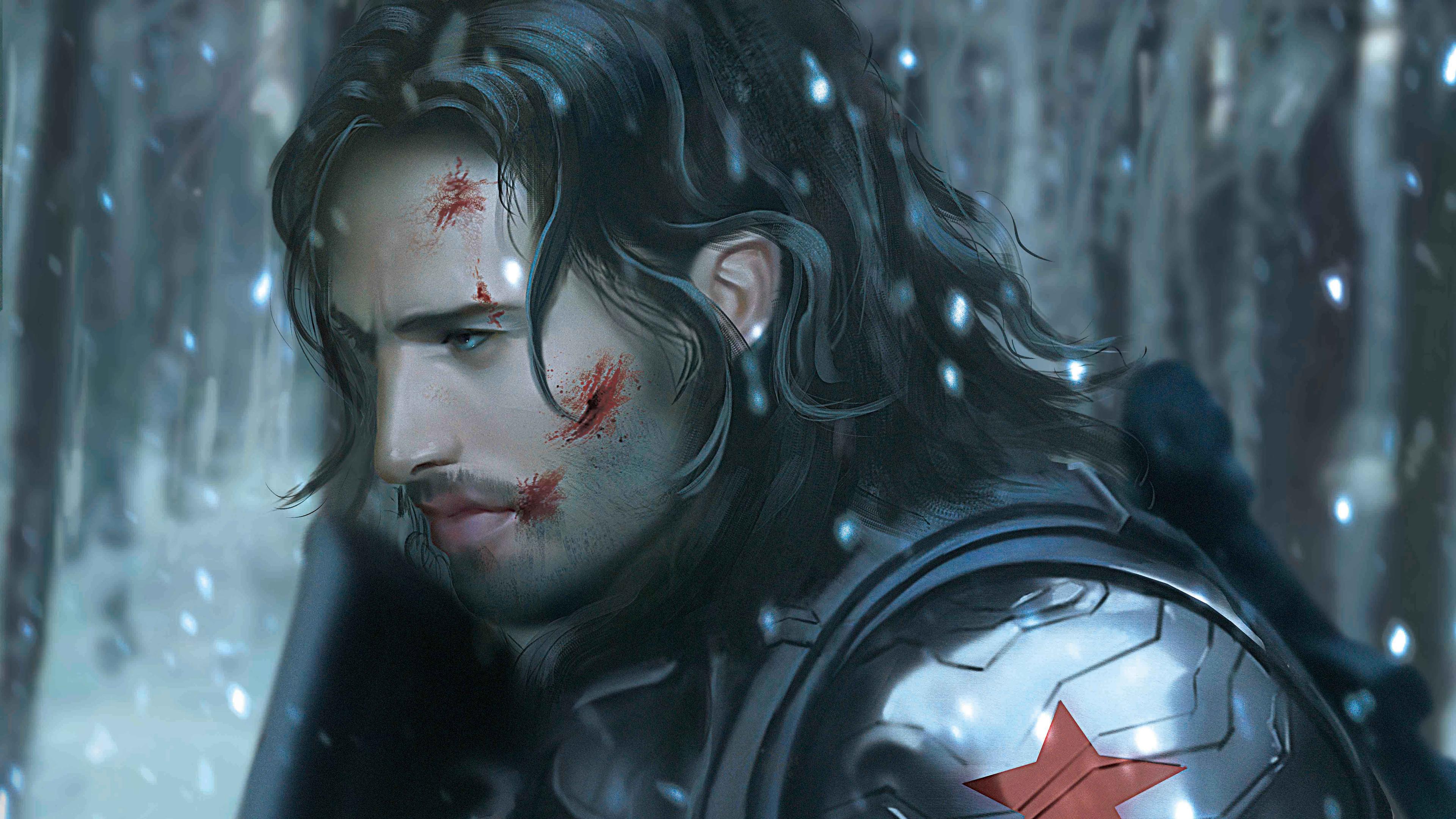 3840x2160 winter soldier HD wallpaper, background