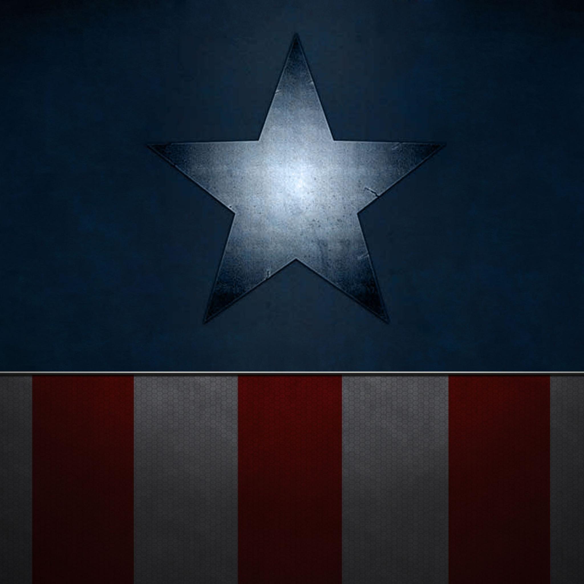 2048x2048 Captain America Shield Wallpaper HD